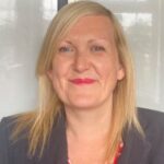 Nicola Graves - Director of Fundraising. A woman with long blonde hair is smiling at the camera.